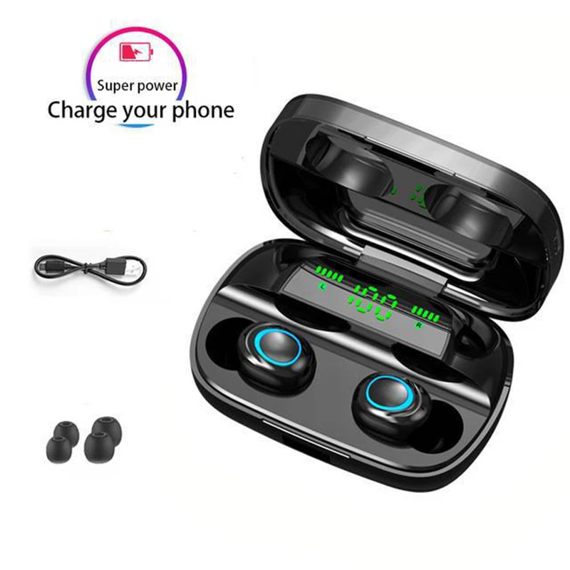 Bluetooth 5.0 Wireless Earphone TWS Headphone Touch Control Earbuds Stereo Earbuds 3500mAh Charging box For iPhone Samsung
Bluetooth 5.0 Wireless Earphone TWS Headphone Touch Control Earbuds Stereo Earbuds 3500mAh Charging box For iPhone Samsung