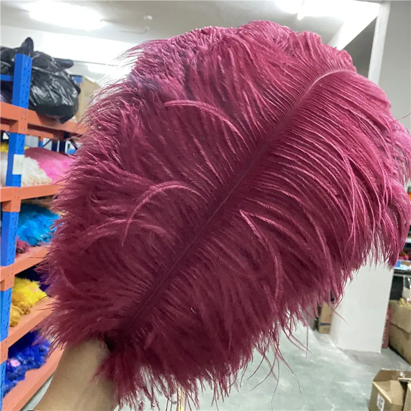 Beautiful 20/100pcs/lot High Quality Ostrich Feather Red Wine 18-20nches/45-50cm Decoration Celebration for Feathers for Crafts
Beautiful 20/100pcs/lot High Quality Ostrich Feather Red Wine 18-20nches/45-50cm Decoration Celebration for Feathers for Crafts
