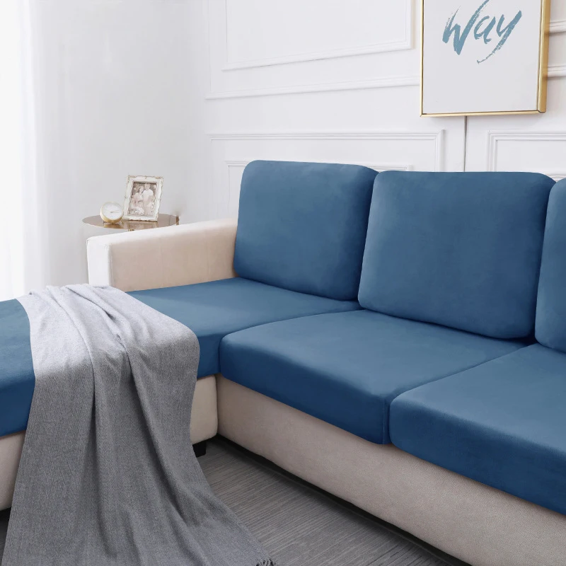 Soft Velvet Sofa Cushion Cover for Living Room Solid Color Polyester Spandex Slipcovers Furniture Protector Stretch Couch Covers
Soft Velvet Sofa Cushion Cover for Living Room Solid Color Polyester Spandex Slipcovers Furniture Protector Stretch Couch Covers