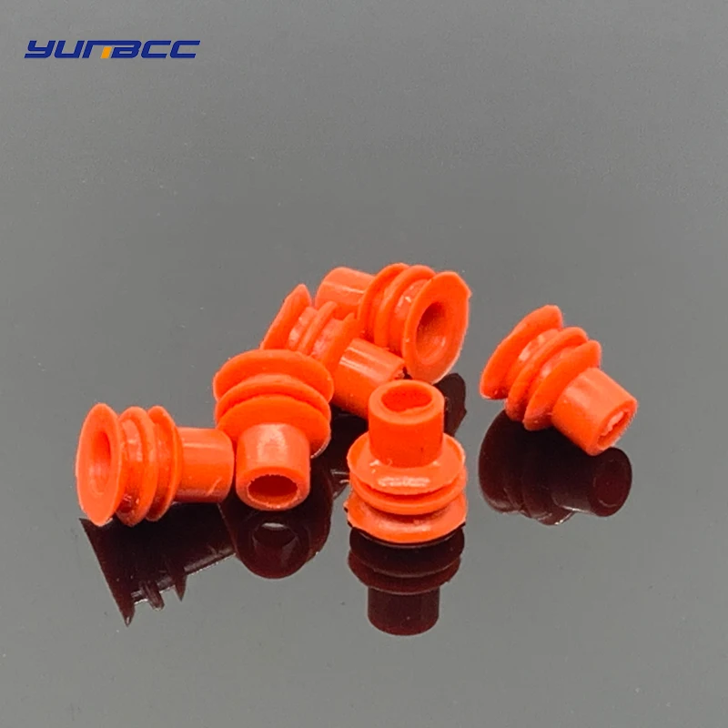 100 Pcs lot 2.2 mm car connector red rubber seal ring seal coil wire harness rubber plug for waterproof 
100 Pcs lot 2.2 mm car connector red rubber seal ring seal coil wire harness rubber plug for waterproof