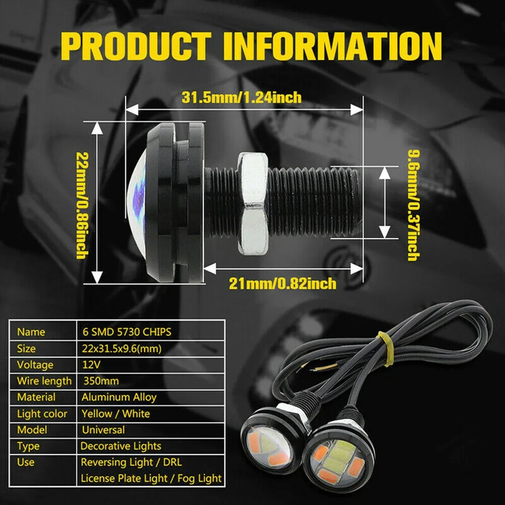 LED Tail Lamp Reversing Universal 10 Pcs Daytime Running Light Eagle Eye
LED Tail Lamp Reversing Universal 10 Pcs Daytime Running Light Eagle Eye