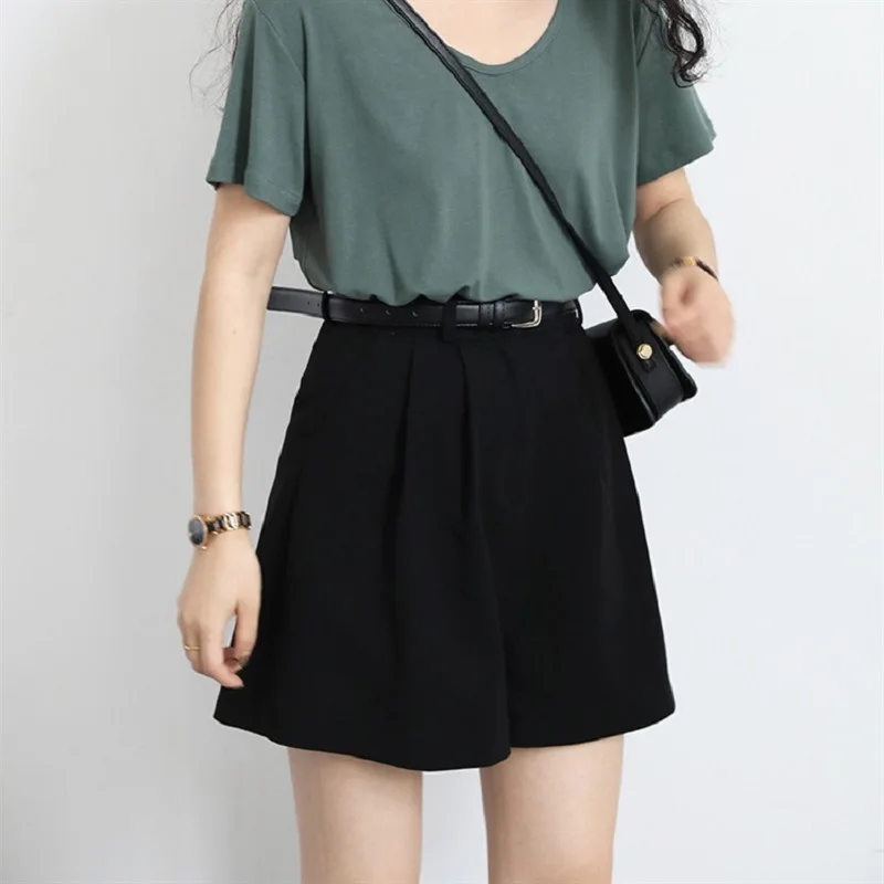 All-match Suit Shorts Women's Summer Korean Style High Waist Loose Casual Wear A-line Straight Wide-leg Women's Short Pants
All-match Suit Shorts Women's Summer Korean Style High Waist Loose Casual Wear A-line Straight Wide-leg Women's Short Pants