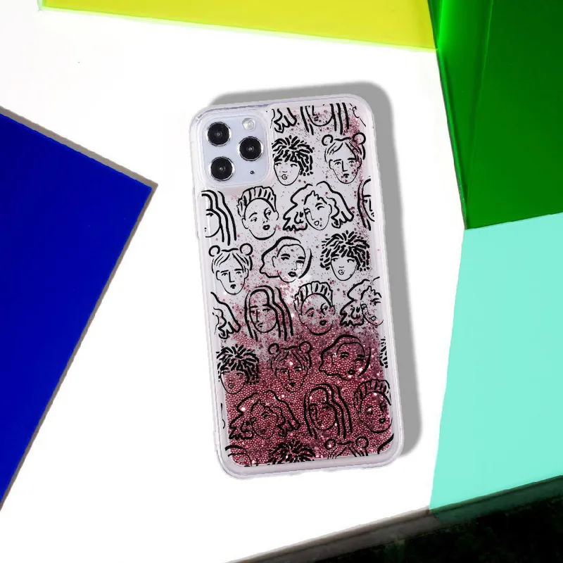 Fashion Girls Drawing Art Sparkle Liquid Real Glitter Phone Case Fundas Cover for iPhone 11 X XS XR Max Pro 7 8 7Plus 8Plus 6
Fashion Girls Drawing Art Sparkle Liquid Real Glitter Phone Case Fundas Cover for iPhone 11 X XS XR Max Pro 7 8 7Plus 8Plus 6