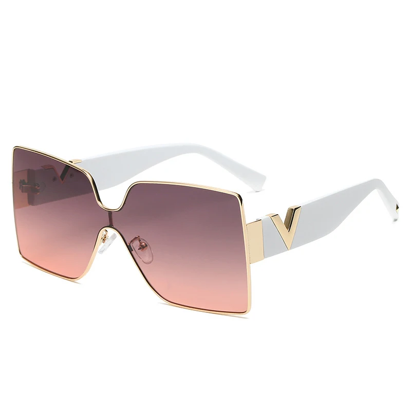Vintage Oversized Square Sunglasses Women Fashion Luxury Brand Designer Siamese Metal Big Frame Gradient Cute Sun Glasses UV400
Vintage Oversized Square Sunglasses Women Fashion Luxury Brand Designer Siamese Metal Big Frame Gradient Cute Sun Glasses UV400
