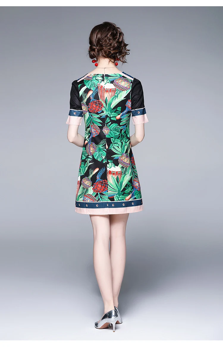 DALMAZZO Drop Shipping Retro Print Summer Dresses High Quality Women Casual Short Sleeve Big Size Mini Vestidos Clothes Femme
DALMAZZO Drop Shipping Retro Print Summer Dresses High Quality Women Casual Short Sleeve Big Size Mini Vestidos Clothes Femme