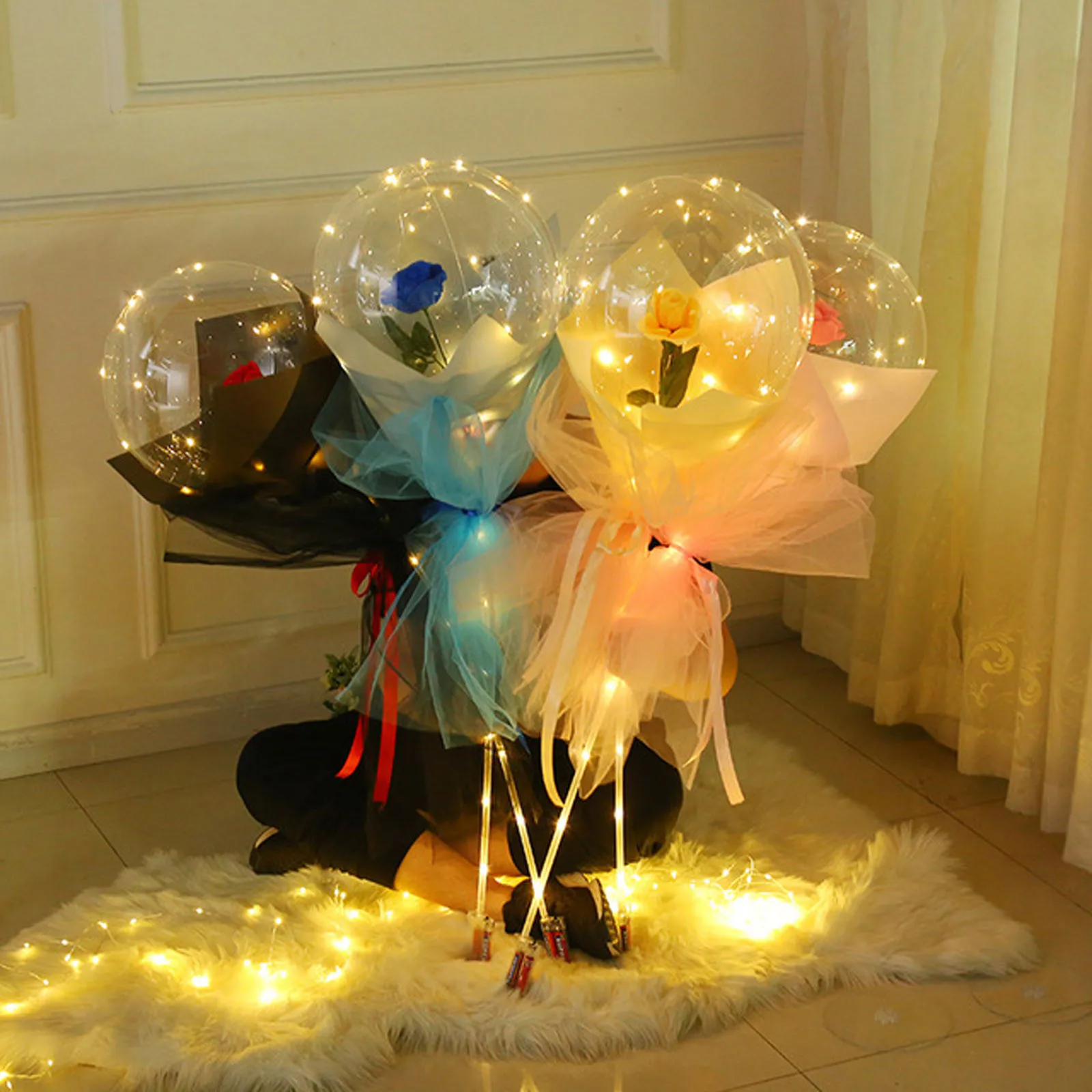 Diy decor Best Gifts For Valentine's Day Led Luminous Rose Bouquet Rose Flower Balloon Party Decoration Romantic декор дома
Diy decor Best Gifts For Valentine's Day Led Luminous Rose Bouquet Rose Flower Balloon Party Decoration Romantic декор дома