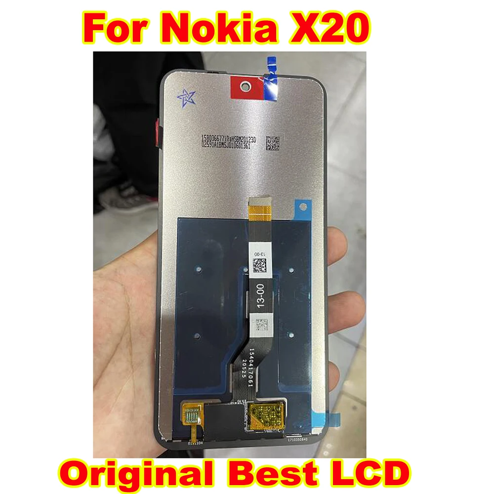 Оригинальный Лучший сенсорный ЖК-дисплей для Nokia X20 TA-1341 TA-1344, сенсорный экран, дигитайзер в сборе, стеклянная панель, детали для экрана телеф...
Оригинальный Лучший сенсорный ЖК-дисплей для Nokia X20 TA-1341 TA-1344, сенсорный экран, дигитайзер в сборе, стеклянная панель, детали для экрана телеф...