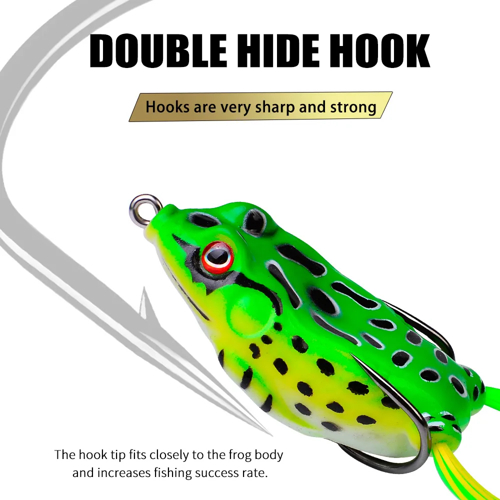 5-17.5g Frog Shape Artificial Bass Fishing Lures Double Hooks Trolling Minnow Crank Wobbler Fishing Tackle Plastic Hooks Bait
5-17.5g Frog Shape Artificial Bass Fishing Lures Double Hooks Trolling Minnow Crank Wobbler Fishing Tackle Plastic Hooks Bait