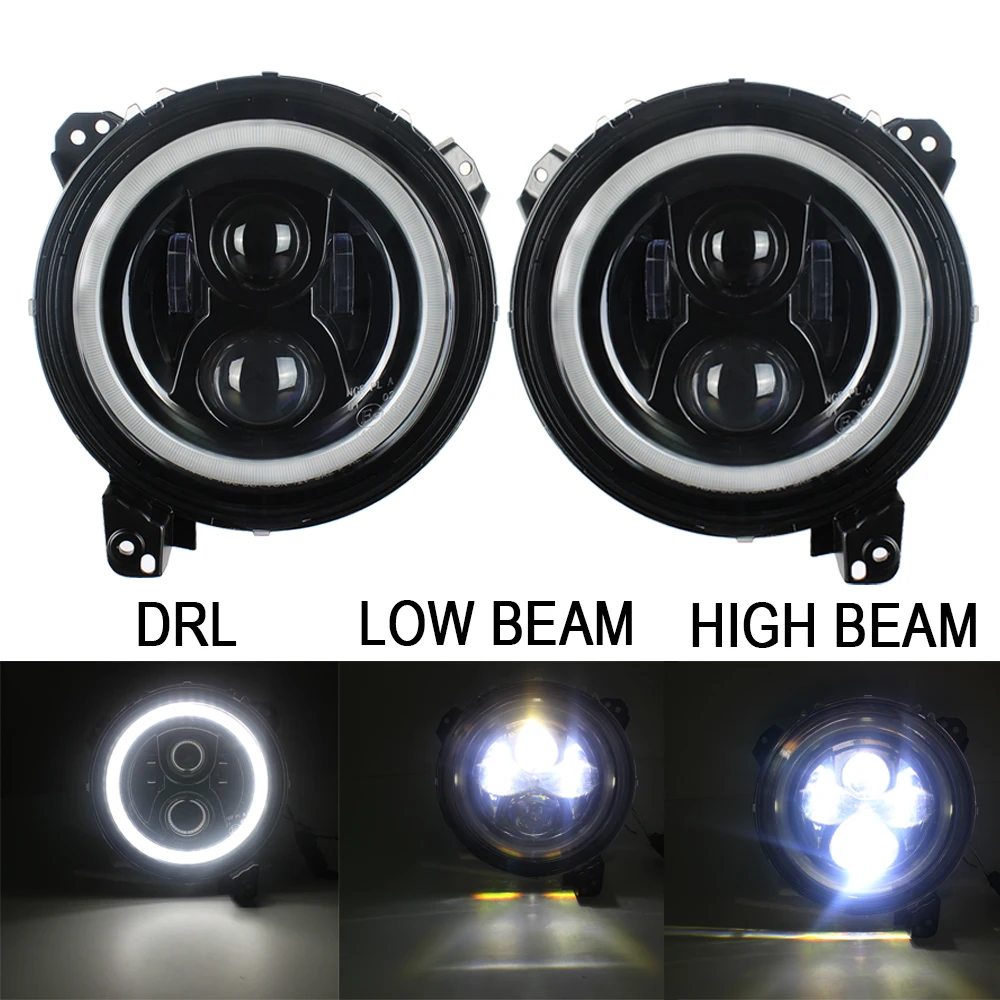 2шт 9-дюймовый СВЕТОДИОДНЫЙ светильник на голову Halo Ring Angel Eyes DRL 6000K светильник HI/Low Beam DRL светильник для Jeep Wrangler JL Black
2шт 9-дюймовый СВЕТОДИОДНЫЙ светильник на голову Halo Ring Angel Eyes DRL 6000K светильник HI/Low Beam DRL светильник для Jeep Wrangler JL Black