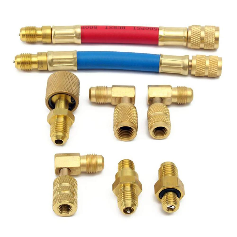 8 Pcs Car A/C Air Conditioner Refrigeration R134A R12 Converting Adapter Hose Set Automotive Conditioning Adapter Multi-purposes
8 Pcs Car A/C Air Conditioner Refrigeration R134A R12 Converting Adapter Hose Set Automotive Conditioning Adapter Multi-purposes
