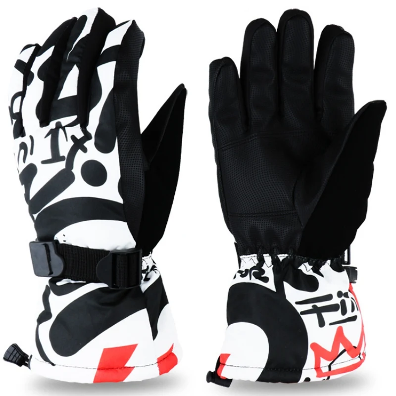 Winter Warm Snowboard Ski Gloves Waterproof Thicken Skiing Mittens Snowmobile motorcycle snow monster scrawl Ski Gloves 
Winter Warm Snowboard Ski Gloves Waterproof Thicken Skiing Mittens Snowmobile motorcycle snow monster scrawl Ski Gloves