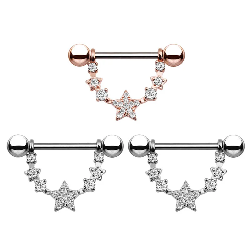 2 Pcs Star Shape Nipple Rings Piercing Septum Industrial Stainless Steel Helix Barbell Charm Women Charm Punk Body Sexy Jewelry
2 Pcs Star Shape Nipple Rings Piercing Septum Industrial Stainless Steel Helix Barbell Charm Women Charm Punk Body Sexy Jewelry