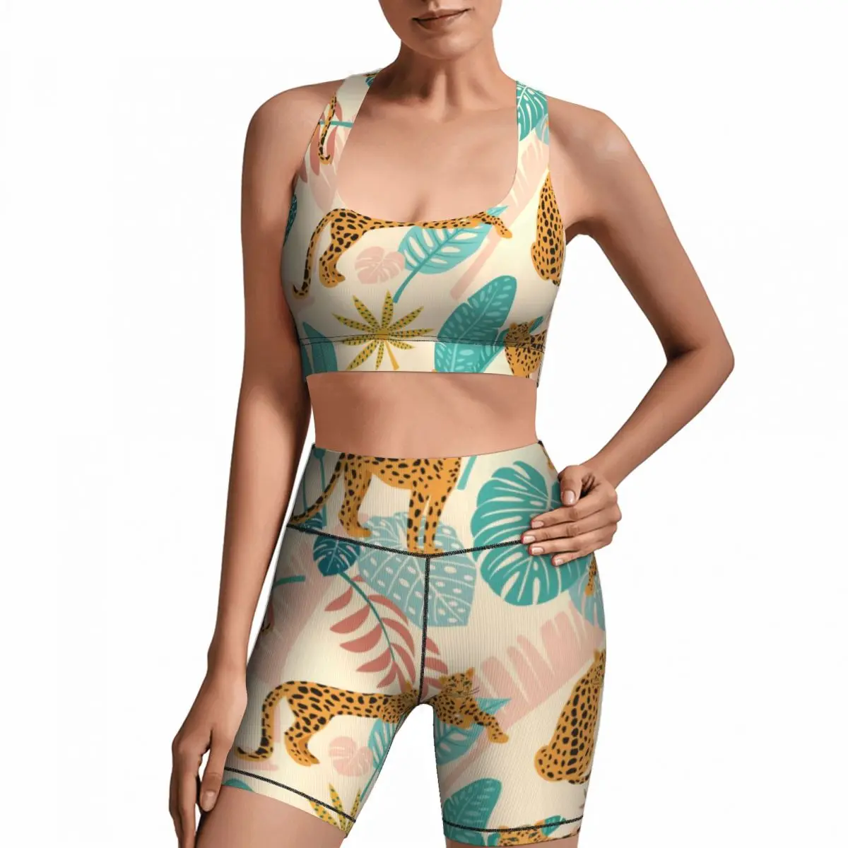 Yoga 2 Piece Set New Design Women's Yoga Wear Fitness Wear High-quality Polyester-spandex Fabric
Yoga 2 Piece Set New Design Women's Yoga Wear Fitness Wear High-quality Polyester-spandex Fabric