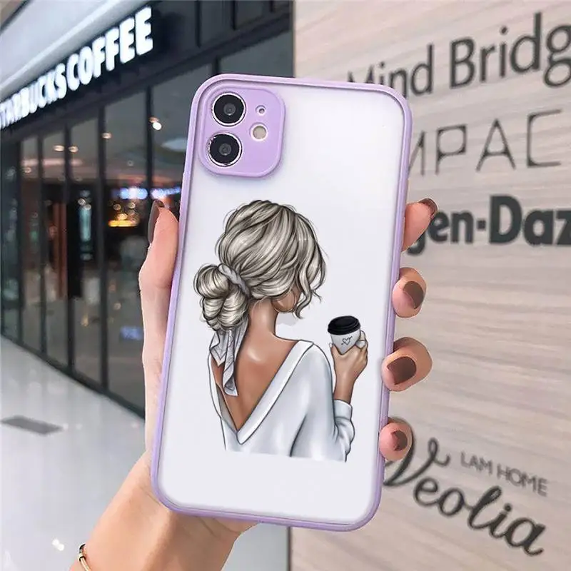 Beautiful girl rear view ins Phone Cases Matte transparent For Purple iPhone 12 Mini 11 Pro XR XS Max 7 8 Plus X Back Cover 
Beautiful girl rear view ins Phone Cases Matte transparent For Purple iPhone 12 Mini 11 Pro XR XS Max 7 8 Plus X Back Cover