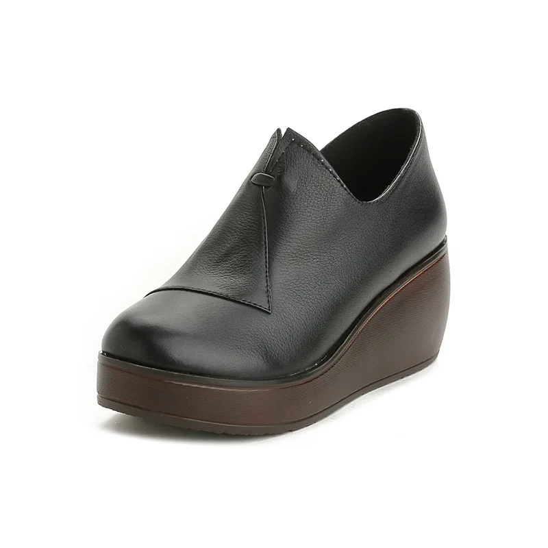 Spring 2020 new pattern Slope heel genuine leather Women's Shoes high-heeled shoes increase Korean version Nude shoes
Spring 2020 new pattern Slope heel genuine leather Women's Shoes high-heeled shoes increase Korean version Nude shoes