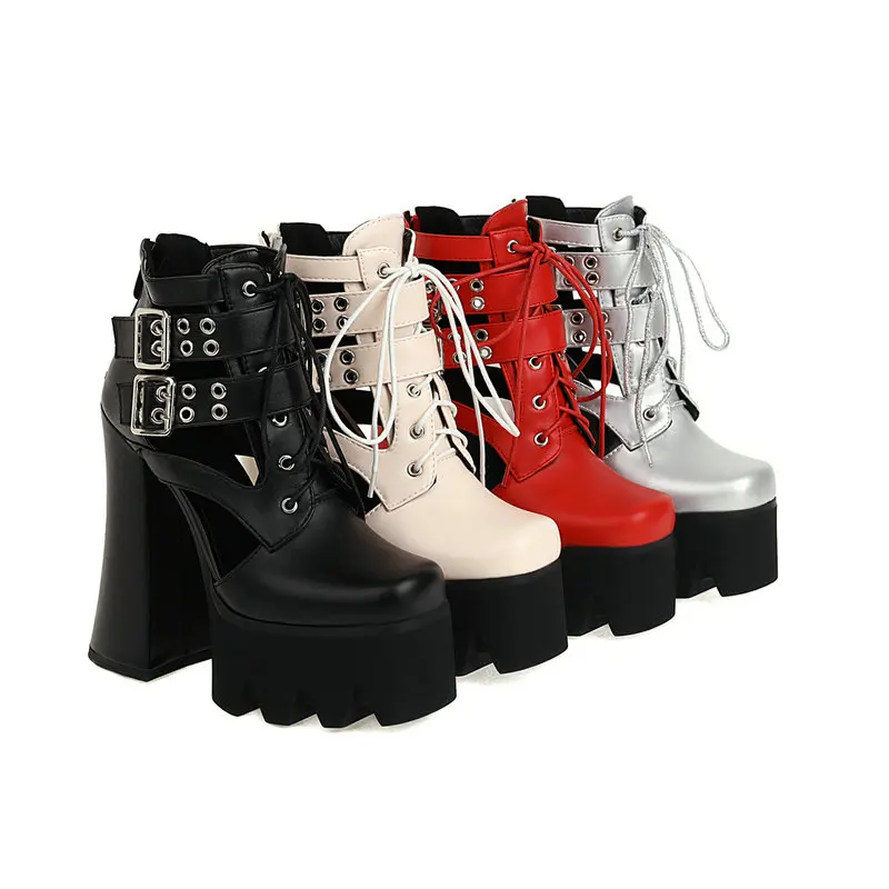 Square Toe Women Boots Fashion Super High Heels Shoes for Party Nightclub Patent Leather Fashion Slingback Platform Heels
Square Toe Women Boots Fashion Super High Heels Shoes for Party Nightclub Patent Leather Fashion Slingback Platform Heels