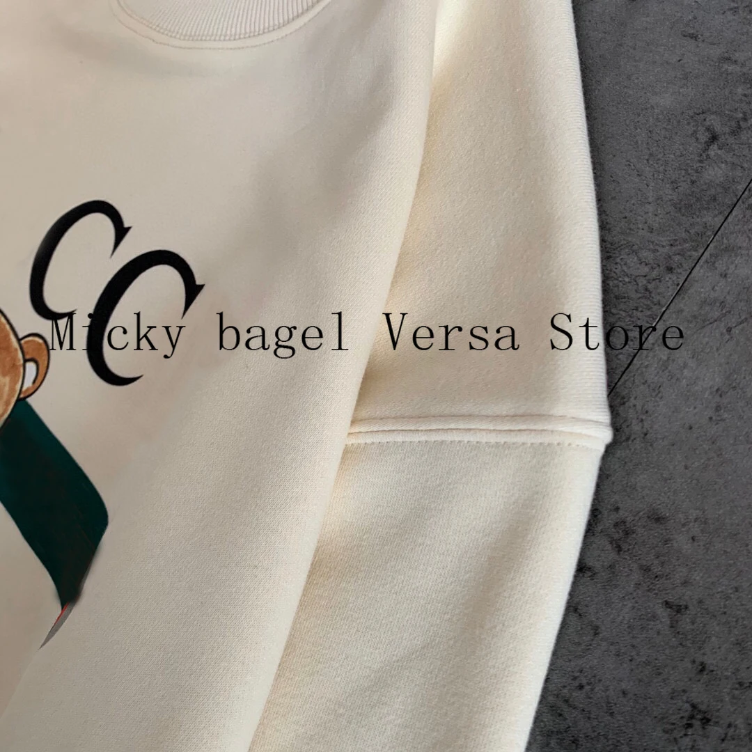 luxury letter color contrast bear print fashion women's top temperament round neck versatile loose casual long sleeve Pullover
luxury letter color contrast bear print fashion women's top temperament round neck versatile loose casual long sleeve Pullover