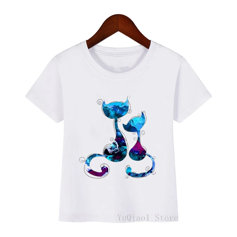 Watercolor Cat Animal Print T-Shirt Girls/Boys Harajuku Kawaii Children'S Clothing Funny White Short Sleeve Tshirt Kids Clothes
Watercolor Cat Animal Print T-Shirt Girls/Boys Harajuku Kawaii Children'S Clothing Funny White Short Sleeve Tshirt Kids Clothes