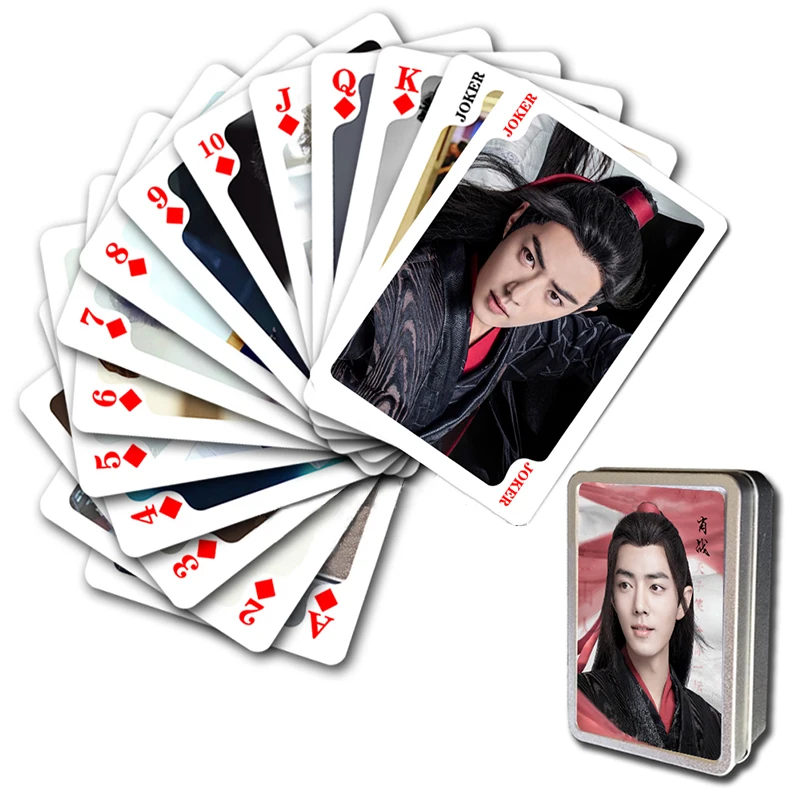54 Pcs/Set CHEN QING LING Poker Cards Wei WuXian Xiao Zhan Character Collection Playing Cards Game Cards Fans Gifts
54 Pcs/Set CHEN QING LING Poker Cards Wei WuXian Xiao Zhan Character Collection Playing Cards Game Cards Fans Gifts