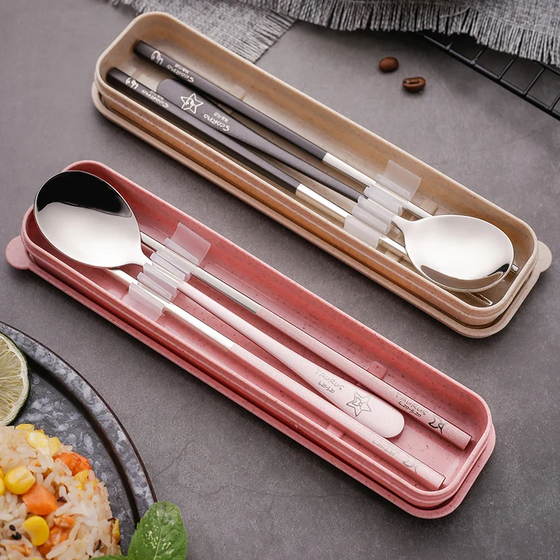 Creative Chopsticks Fork Box Student Portable Tableware Three-piece Set Chopsticks Spoon Chinese Twelve Constellation Gift
Creative Chopsticks Fork Box Student Portable Tableware Three-piece Set Chopsticks Spoon Chinese Twelve Constellation Gift