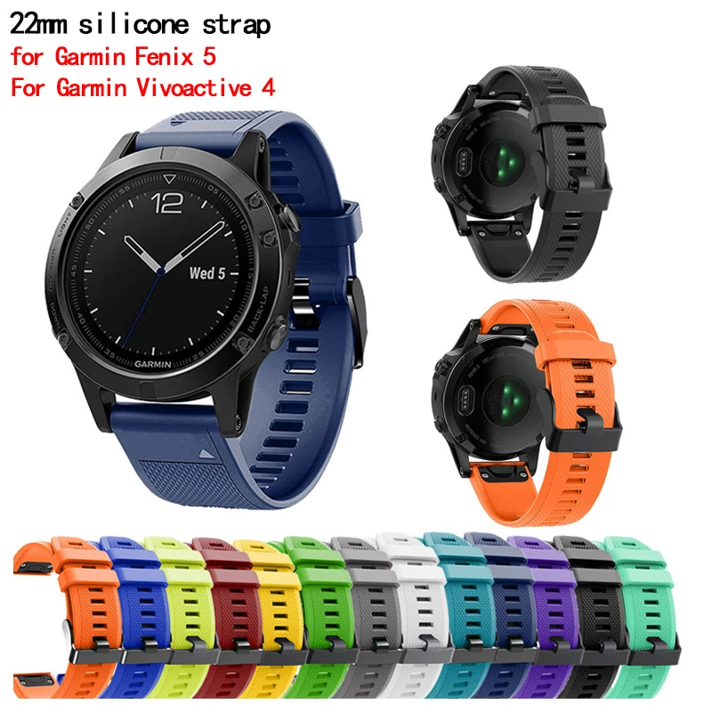 22mm silicone strap for Garmin Fenix 5 smart watch, Multicolor Watchband For Garmin fenix Chronos Bracelet For HUAWEI WATCH GT
22mm silicone strap for Garmin Fenix 5 smart watch, Multicolor Watchband For Garmin fenix Chronos Bracelet For HUAWEI WATCH GT