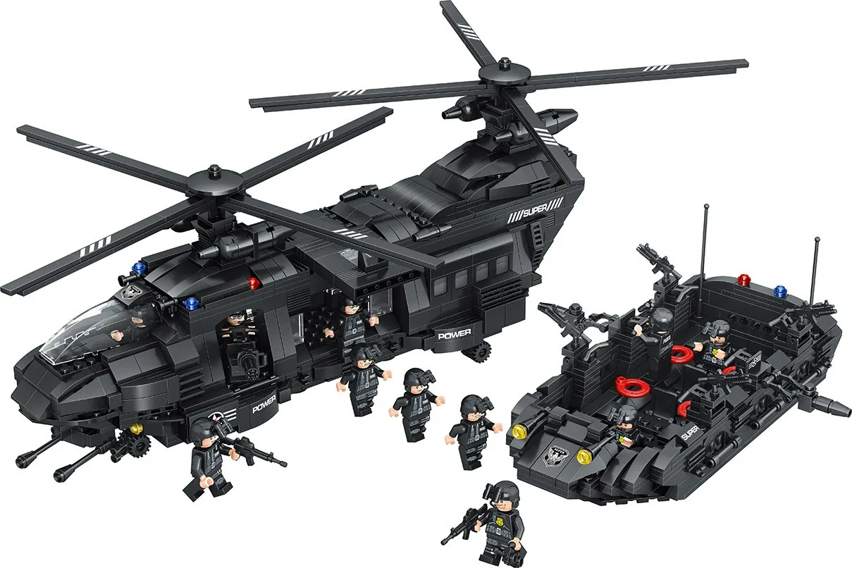 Military Series Helicopter Transporter Assembled Building Blocks Children's Educational Toys
Military Series Helicopter Transporter Assembled Building Blocks Children's Educational Toys