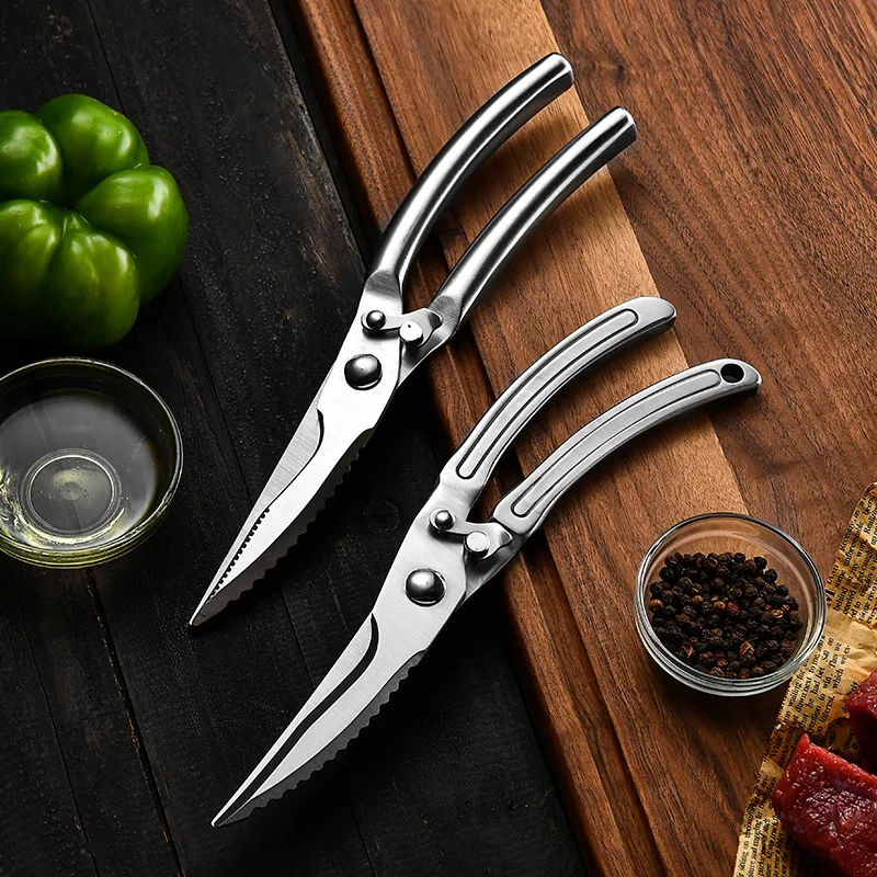 Stainless Steel Strong Chicken Bone Scissors Vegetable Scissors Integrated All-Steel Multi-Functional Kitchen Seafood Scissors
Stainless Steel Strong Chicken Bone Scissors Vegetable Scissors Integrated All-Steel Multi-Functional Kitchen Seafood Scissors
