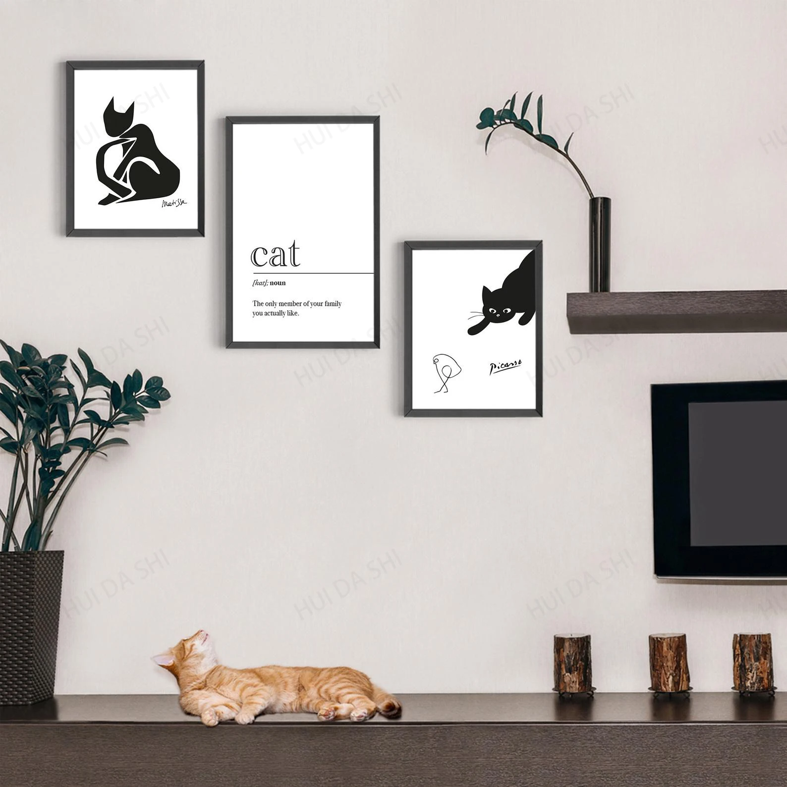 Cat Prints Set of 3, Gallery Wall Bundle, Picasso & Matisse, Boho Minimalist Wall Art, Cat, Exhibition Poster Gallery Wall
Cat Prints Set of 3, Gallery Wall Bundle, Picasso & Matisse, Boho Minimalist Wall Art, Cat, Exhibition Poster Gallery Wall