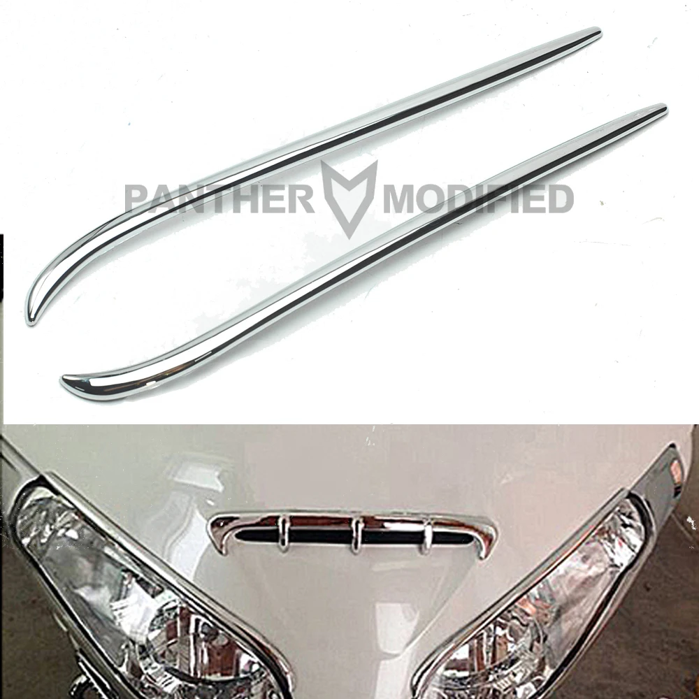 Chrome Motorcycle Fairing Eyebrows Trim Headlights Decoration case for Honda Gold Wing GL1800 2001-2011
Chrome Motorcycle Fairing Eyebrows Trim Headlights Decoration case for Honda Gold Wing GL1800 2001-2011
