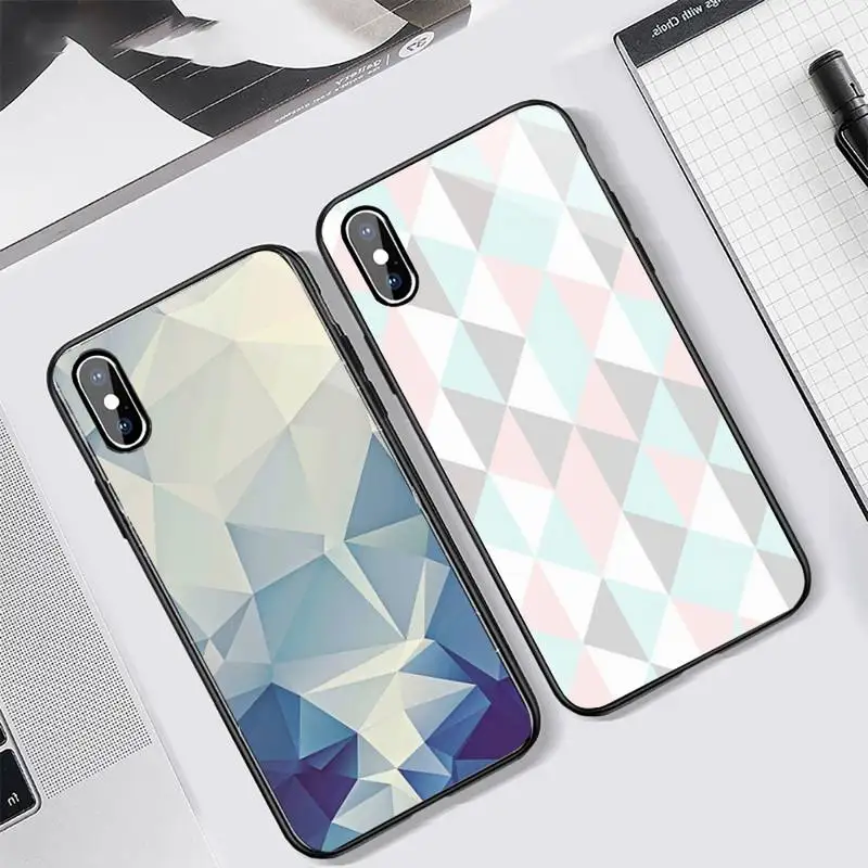 cute Painted Colorful triangles Phone Case Tempered glass For iphone 6 7 8 plus X XS XR 11 12 13 PRO MAX mini
cute Painted Colorful triangles Phone Case Tempered glass For iphone 6 7 8 plus X XS XR 11 12 13 PRO MAX mini