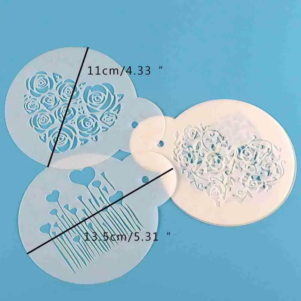 6pcs/Set Valentine's Day DIY Cake Stencils Airbrush Stencils Molds Decorating Tools Art Espresso Painting Coffee Fondant D1V6
6pcs/Set Valentine's Day DIY Cake Stencils Airbrush Stencils Molds Decorating Tools Art Espresso Painting Coffee Fondant D1V6
