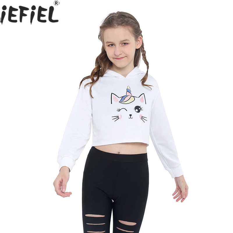 Kids Girls Clothes Long Sleeves Hooded Short Sweatshirts Cartoon Pattern Printed Hoodie Sweatshirt Tops Crop Tops
Kids Girls Clothes Long Sleeves Hooded Short Sweatshirts Cartoon Pattern Printed Hoodie Sweatshirt Tops Crop Tops