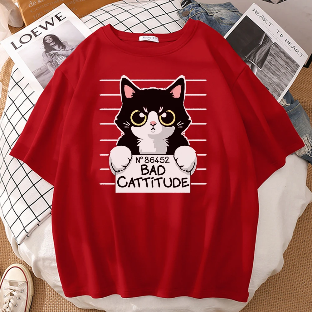 Vogue Crewneck for Men Tshirt Panic Cat with Staring Eyes Prints T-Shirts Men Casual Big Size Short Sleeve Hip Hop Casual Tshirt
Vogue Crewneck for Men Tshirt Panic Cat with Staring Eyes Prints T-Shirts Men Casual Big Size Short Sleeve Hip Hop Casual Tshirt