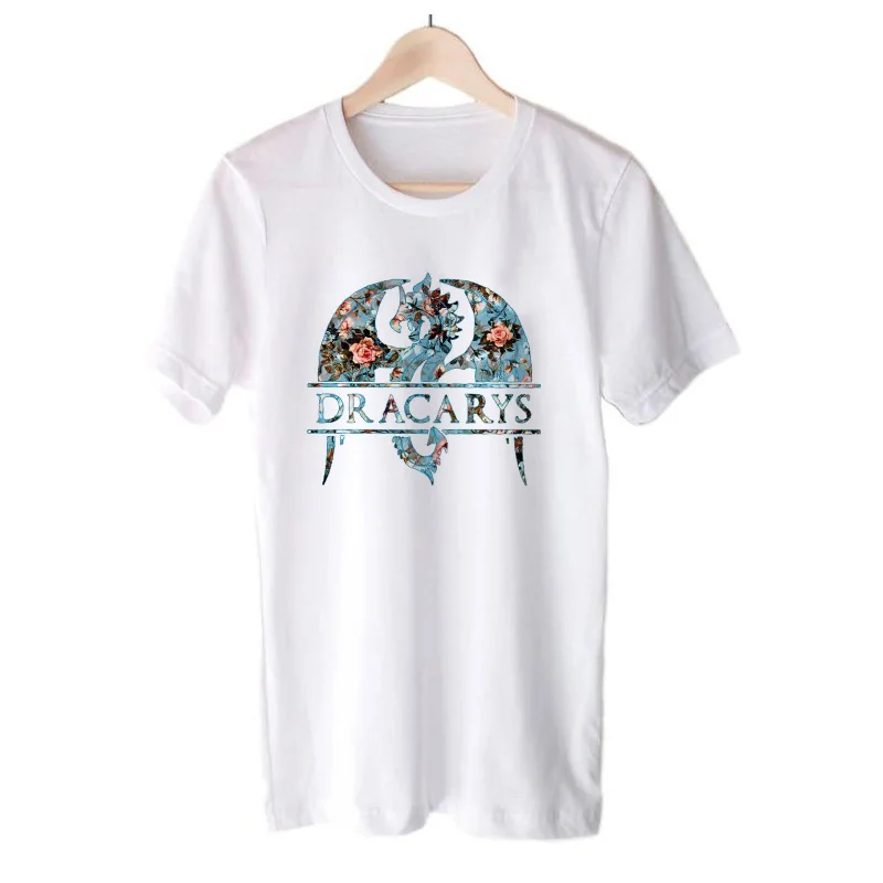Dracarys футболка с цветочным рисунком дракона женская драконом Khaleesi для мамы