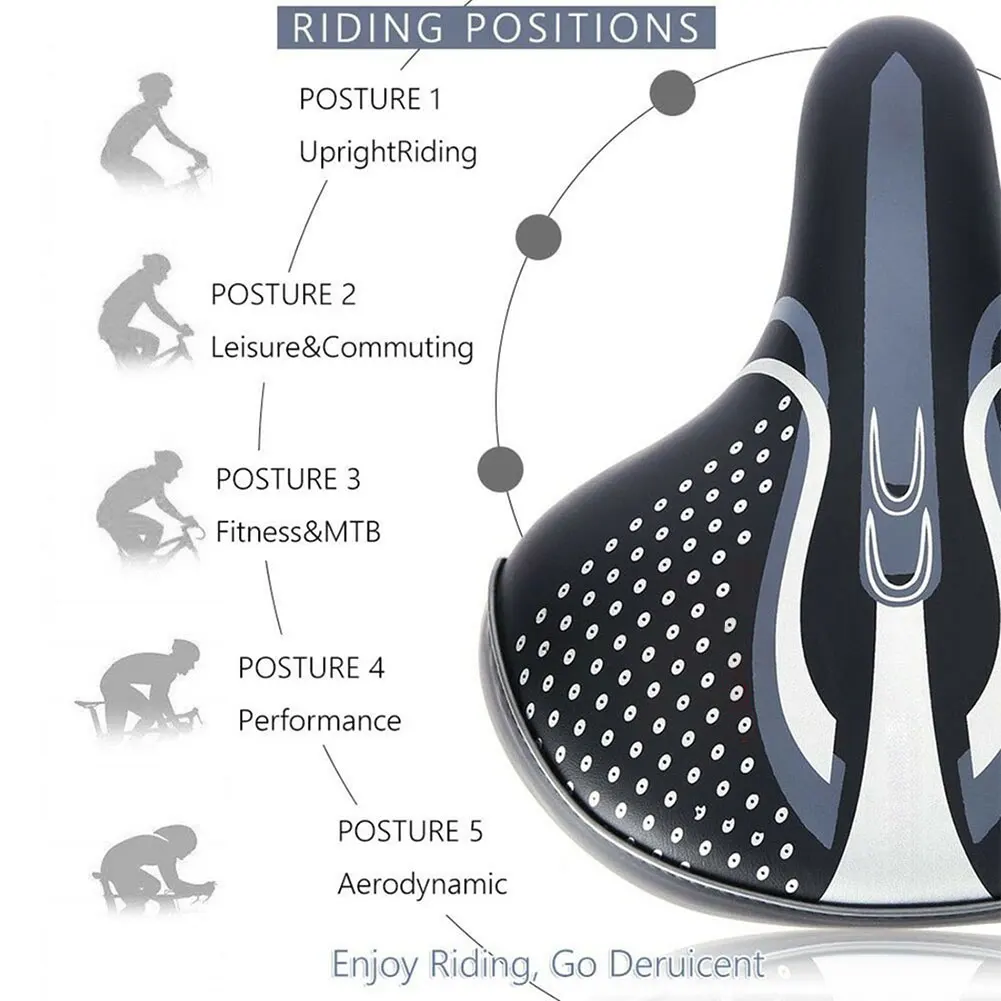 Bicycle Saddle Widen MTB Bike Saddles Soft Comfortable Bike Hollow Cycling Bicycle Saddle Bike Bicycle Saddle Electric Scooter