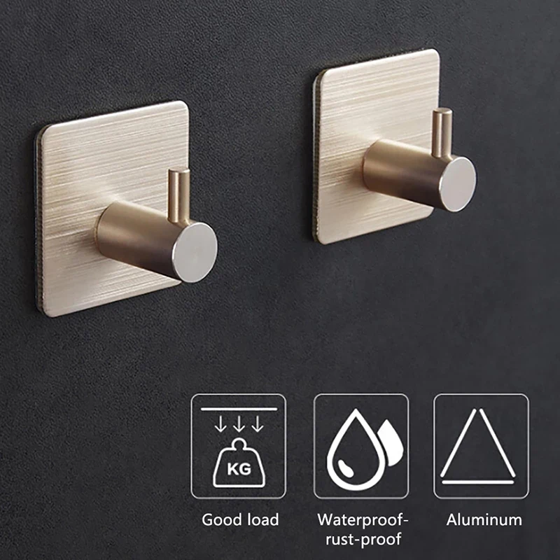Adhesive Multi-Purpose Hooks Wall Coat Rack Key Holder Rack Towel Hooks Clothes Rack Hanging Hooks Bathroom Accessories
Adhesive Multi-Purpose Hooks Wall Coat Rack Key Holder Rack Towel Hooks Clothes Rack Hanging Hooks Bathroom Accessories