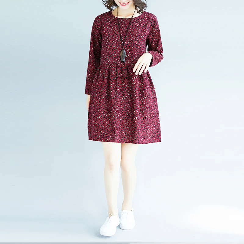 2019 New Spring Autumn Vintage Floral Long Sleeve O-neck Large Size Dress Ethnic Casual Female Party Dress Vestidos cc1038
2019 New Spring Autumn Vintage Floral Long Sleeve O-neck Large Size Dress Ethnic Casual Female Party Dress Vestidos cc1038