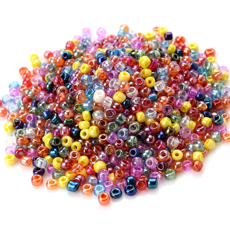 500Pcs/Pack 3mm Charm Czech Glass Seed Beads AB Colorful Round Spacer Beads For DIY Sewing Craft Garments Accessories Supplies
500Pcs/Pack 3mm Charm Czech Glass Seed Beads AB Colorful Round Spacer Beads For DIY Sewing Craft Garments Accessories Supplies