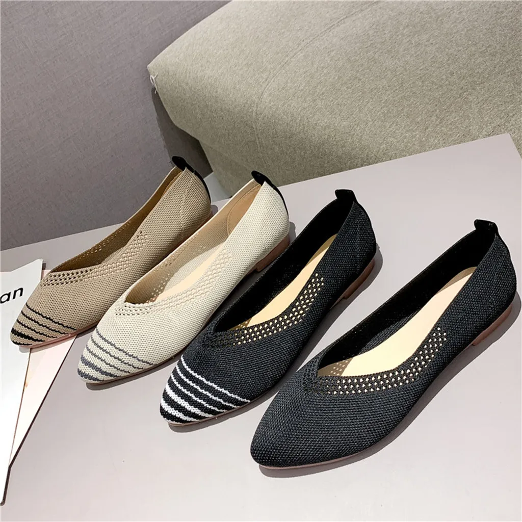 2019 New Fashion Women Flats Shoes Comfortable Soft Knitting Loafers Women Casual Single Shoes Classic Ballerina Working Loafers
2019 New Fashion Women Flats Shoes Comfortable Soft Knitting Loafers Women Casual Single Shoes Classic Ballerina Working Loafers
