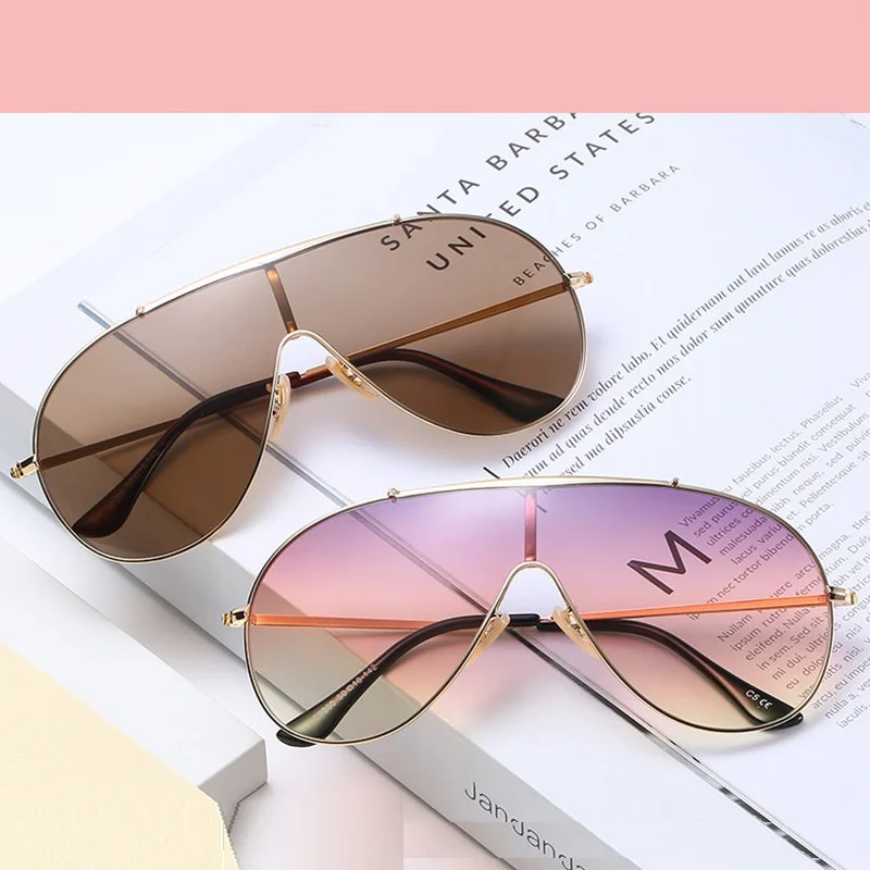 Oversized Pilot Sunglasses Women Men Retro Vintage Round One Piece Luxury Brand Sun Glasses Eyewear Oculos Feminino Big Shades
Oversized Pilot Sunglasses Women Men Retro Vintage Round One Piece Luxury Brand Sun Glasses Eyewear Oculos Feminino Big Shades