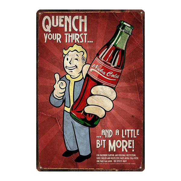 Fallout Games Tin Signs Metal Plate Wall For Bar Shop Art Retro Home Decor Metal Poster 30X20CM DU-7839A
Fallout Games Tin Signs Metal Plate Wall For Bar Shop Art Retro Home Decor Metal Poster 30X20CM DU-7839A