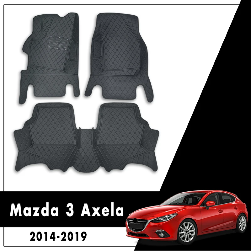 Для Mazda 3 Axela 2019 2018 2017 2016 2015 2014 автомобильные коврики декоративные кожаные