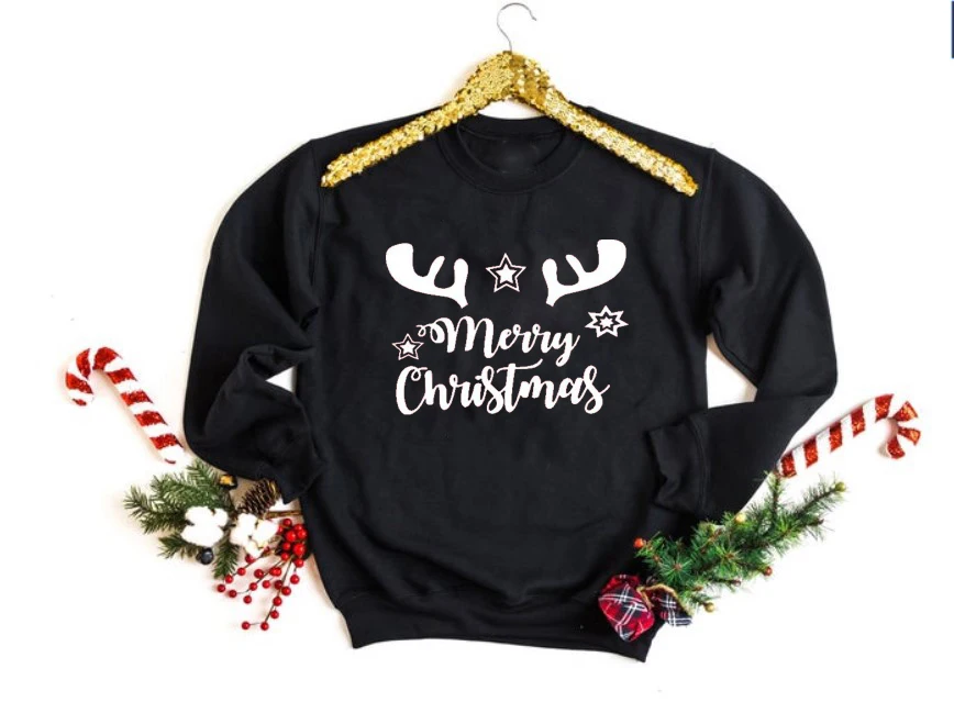 Unisex Fashion Merry Christmas Sweatshirt Deer Star Graphic Hoodies Casual Hipster 100% Cotton Tumblr Jumper aesthetic Pullover
Unisex Fashion Merry Christmas Sweatshirt Deer Star Graphic Hoodies Casual Hipster 100% Cotton Tumblr Jumper aesthetic Pullover