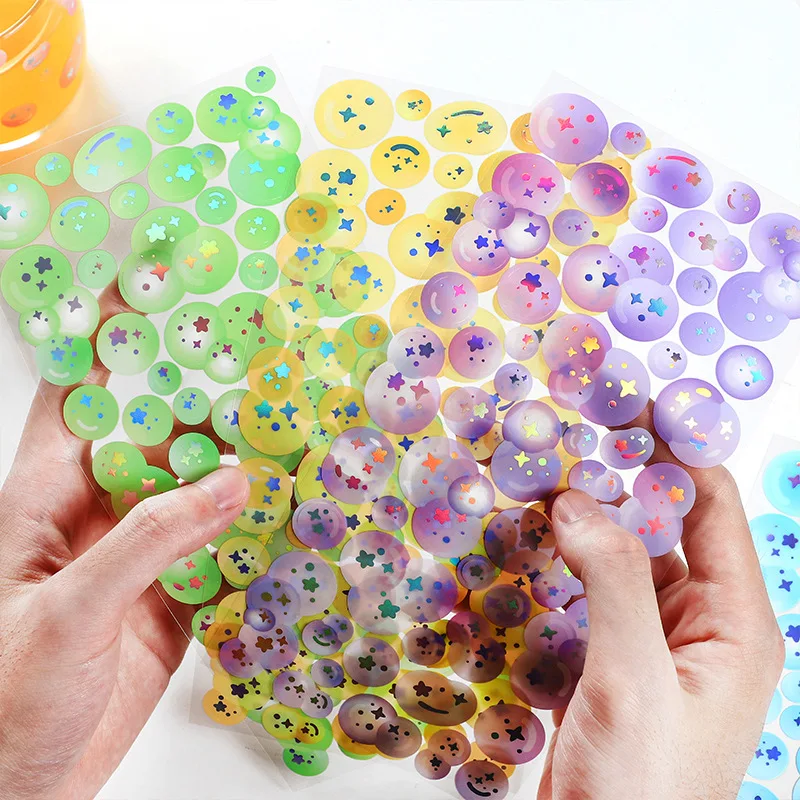 

Colorful Stars Bubble Cute Stickers Kids Fun Craft Stickers For Scrapbooks Planners Gifts And Rewards