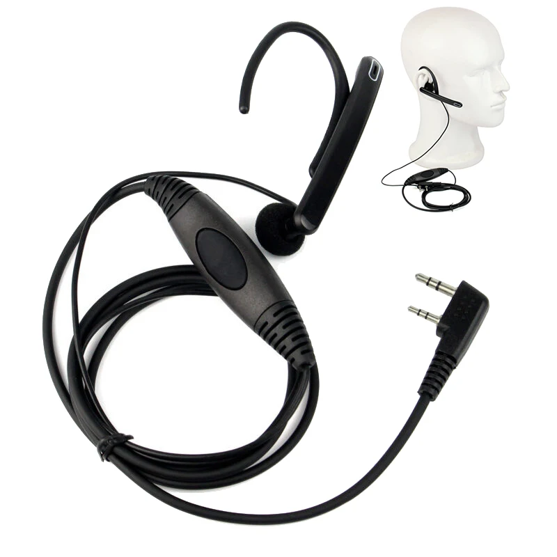 2-Pin PTT MIC Headset Ear Bar Earpiece Mic PTT Mic Tactical Headset for Walkie Talkie Radio Kenwood/BAOFENG/TYT Rainproof
2-Pin PTT MIC Headset Ear Bar Earpiece Mic PTT Mic Tactical Headset for Walkie Talkie Radio Kenwood/BAOFENG/TYT Rainproof