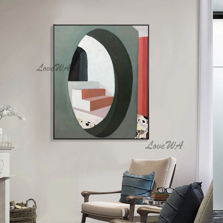 Импортная китайская основа для домашней лестницы, текстурированная цветная абстрактная масляная живопись, 100% оформление, Современная безр... 
Импортная китайская основа для домашней лестницы, текстурированная цветная абстрактная масляная живопись, 100% оформление, Современная безр...