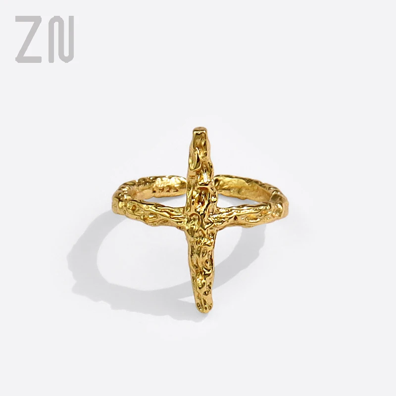 ZN Trendy Europe and America Creative Ring Fashion Jewelry Gifts Personality Cross Vintage Metal Texture Finger Rings for Women
ZN Trendy Europe and America Creative Ring Fashion Jewelry Gifts Personality Cross Vintage Metal Texture Finger Rings for Women