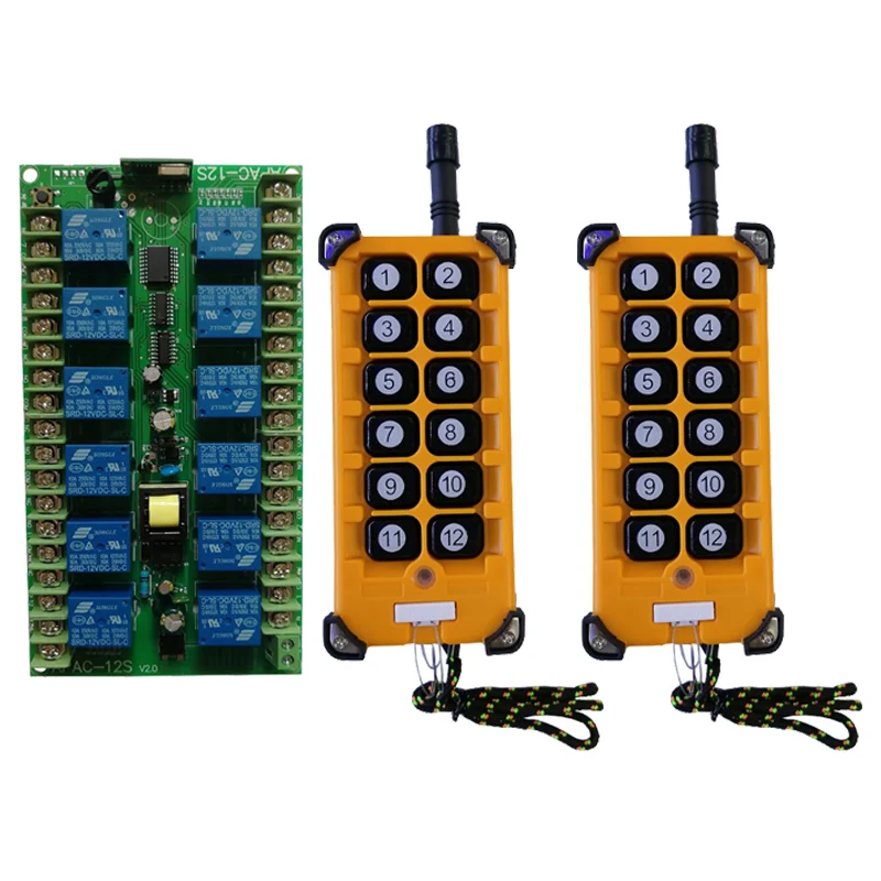 3000m AC220V 12CH Channel 12CH Radio Controller RF Wireless Remote Control Overhead travelling crane System Receiver+Transmitter
3000m AC220V 12CH Channel 12CH Radio Controller RF Wireless Remote Control Overhead travelling crane System Receiver+Transmitter