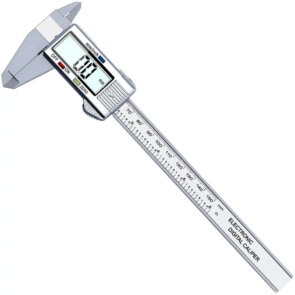 Hot 0-150MM Large LCD Screen Electronic Digital Vernier Caliper Display Carbon Fiber Measuring Tool High-strength Direct Reading
Hot 0-150MM Large LCD Screen Electronic Digital Vernier Caliper Display Carbon Fiber Measuring Tool High-strength Direct Reading