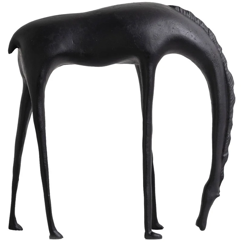 Iron Abstract horse animal sculpture art creative household living room porch small ornaments
Iron Abstract horse animal sculpture art creative household living room porch small ornaments